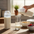 Kit 2 Garrafas Acrílicas 1L para Geladeira – Água, Suco e Leite