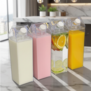 Kit 2 Garrafas Acrílicas 1L para Geladeira – Água, Suco e Leite