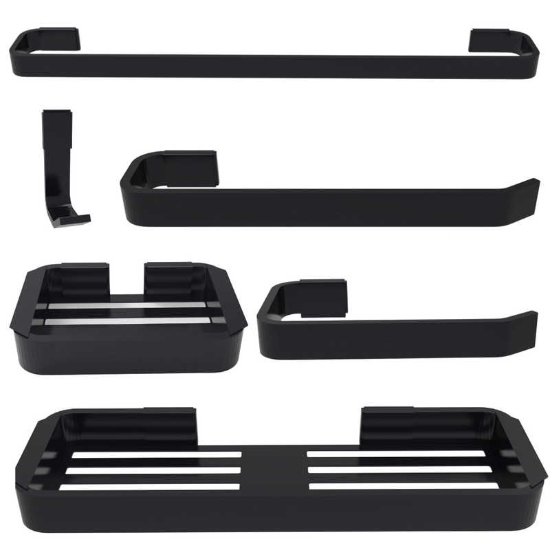 Kit Acessórios Para Banheiro 6 Peças Moderno