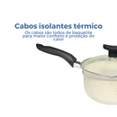 Conjunto Jogo de Panelas Teflon Atenas 10 Pçs Antiaderente Tampa de Vidro