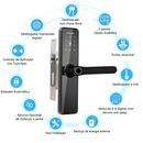 Fechadura Inteligente Biometrica | Integração Alexa/Google + Alerta Anti-arrombamento | Bateria 12 Meses e IP65