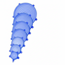 Kit 6 Tampas Panela SilKit 6 Tampas de Silicone Universal Reutilizável e Elástica para Panelas, Frutas e Alimentos – Universal, Reutilizável, Elástica