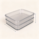 Porta Frios Presunto Queijo Acrílico Resistente Com Tampa Hermético Empilhável