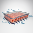 Porta Frios Presunto Queijo Acrílico Resistente Com Tampa Hermético Empilhável