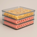 Porta Frios Acrílico com Tampa Hermética – Empilhável, Transparente e Resistente