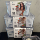 Kit Completo de Organizadores para Geladeira – 2 Unidades 5L + 1 Unidade 3,5L Acrílico