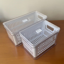 Kit Completo de Organizadores para Geladeira – 2 Unidades 5L + 1 Unidade 3,5L Acrílico