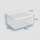 Porta Frios Presunto Queijo Acrílico Resistente Com Tampa Hermético Empilhável