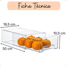 KIT 4 GAVETEIROS PRIME ORGANIZADOR DE GELADEIRA/MULTIUSO - Lançamento Plastutti