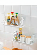 Prateleira Adesiva Multiuso – Organizador de Cozinha e Banheiro Criativo Bonequinho／C-01