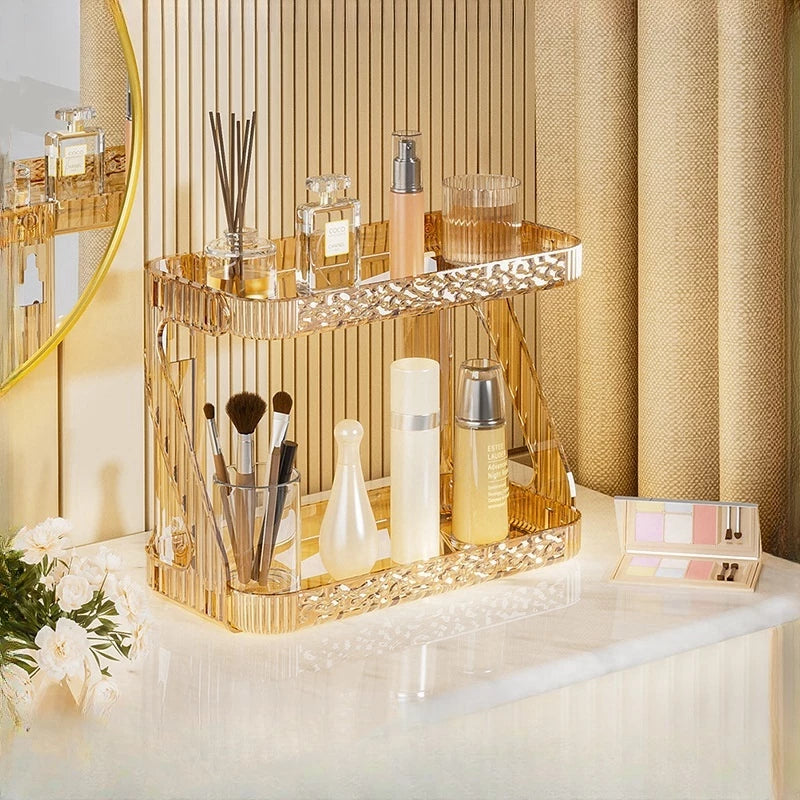 Prateleira Acrílica Premium Multiuso – O Fim da Bagunça na Sua Área de Beleza