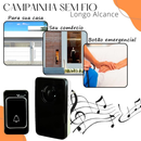 Campainha Residencial Sem Fio de Longo Alcance 200m Prova D'água Casa Segurança Interfone Conexão