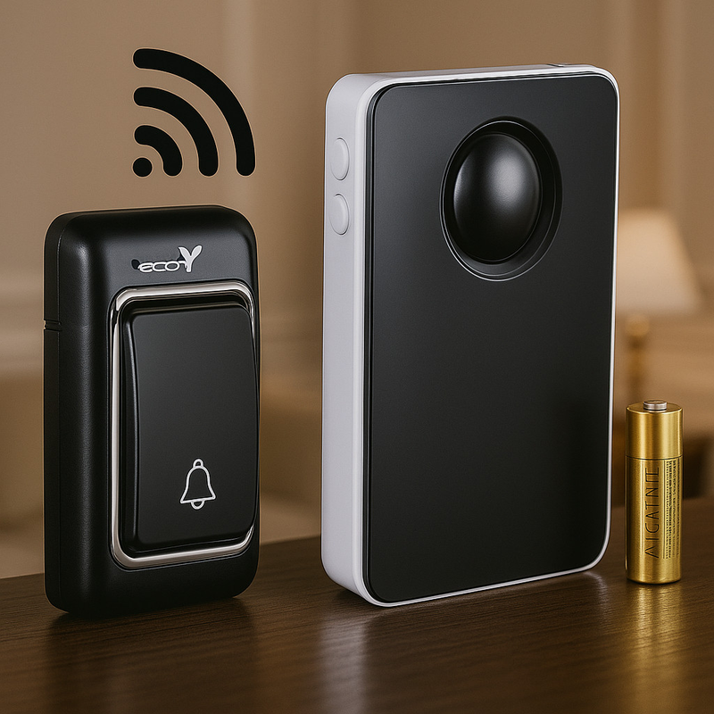 Campainha Residencial Sem Fio de Longo Alcance 200m Prova D'água Casa Segurança Interfone Conexão