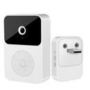 Kit Campainha Com Câmera Vídeo Porteiro Sem Fio Wi-Fi HD Inteligente Smart Casa Vê Pelo Celular Recarregável