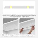 3 Cores Regulável Led Luminária USB Recarregável Lâmpada Sensor De Movimento Luz para cozinha e Sala MILLION