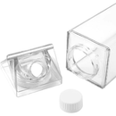 Kit 2 Garrafa Grande com adesivo Caixa Leite Suco Água Acrílico 1 Litro de Cada